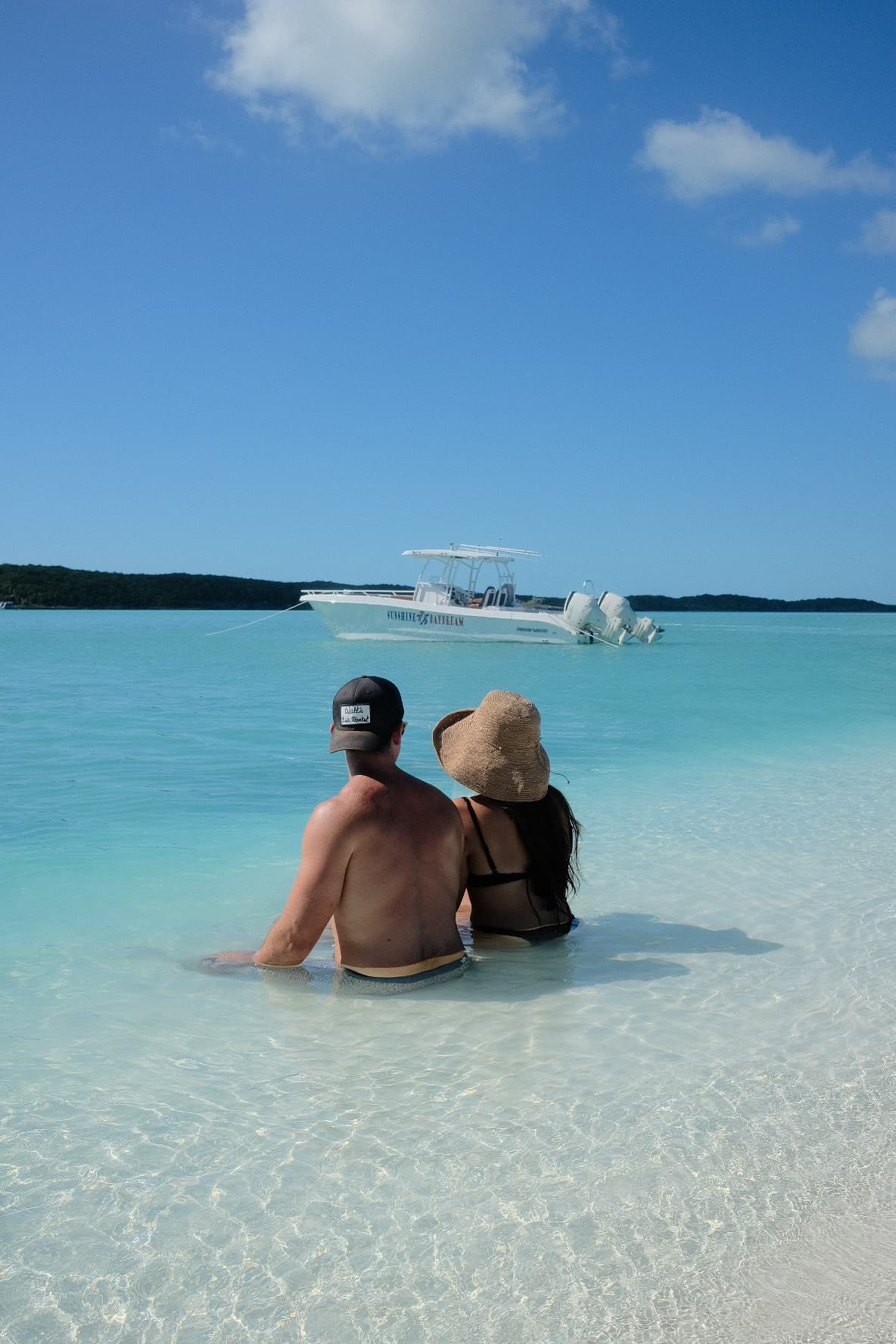 Soaking in the sea water